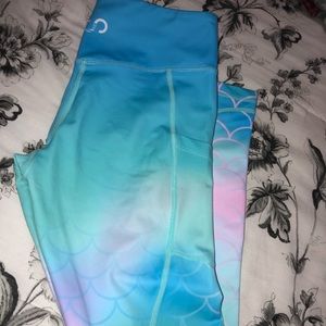 Curves N Combatboots Mermaid Leggings